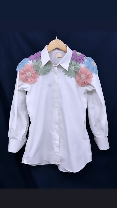 White Poplin Shirt