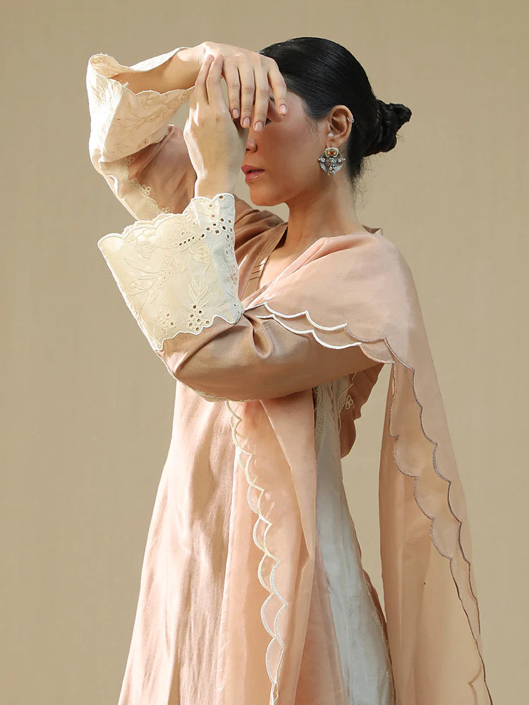Rose Gold Handpainted Suit Set
