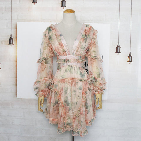 Floral Chiffon Summer Dress