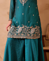 Simar Silk Suit with Cutdana Embroidery