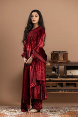 Velvet Kurta Set