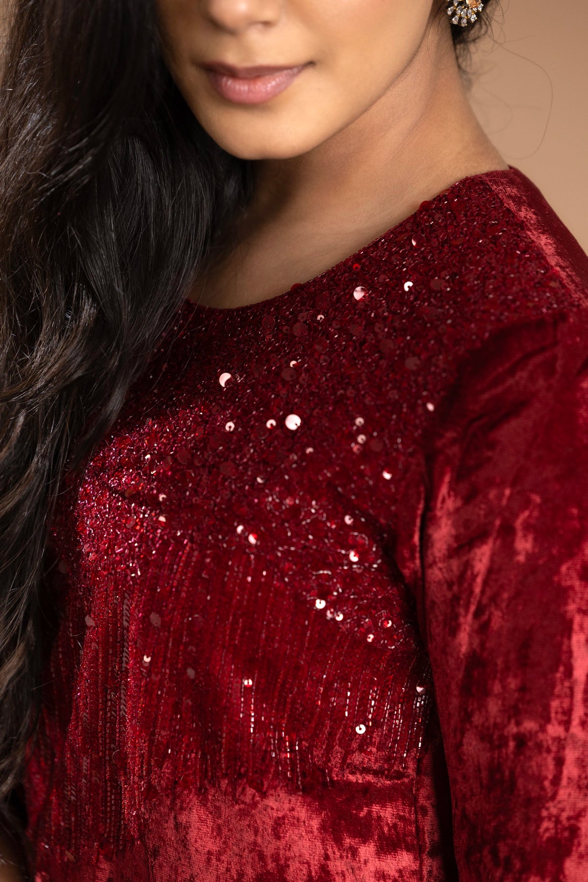 Velvet Kurta Set