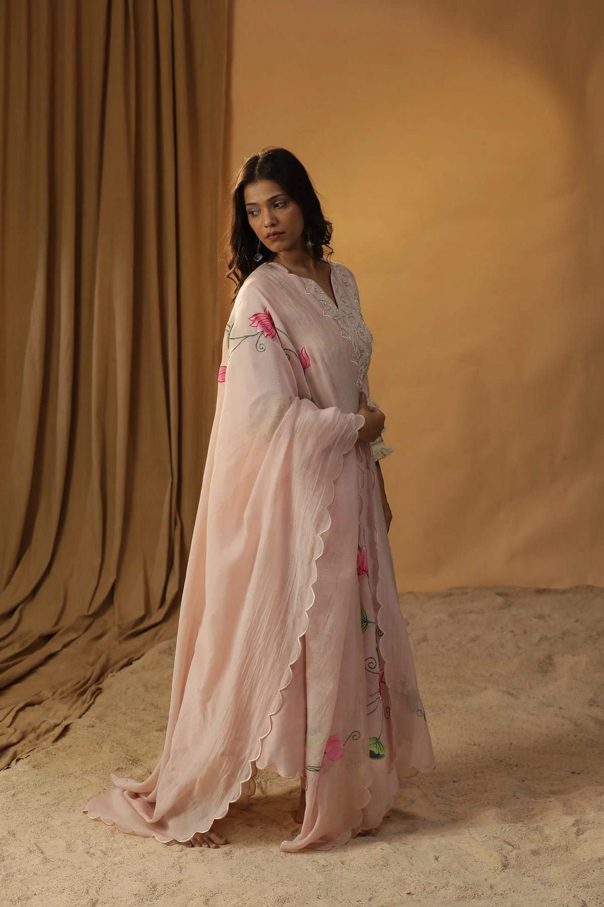 Baby Pink A-Line Suit Set