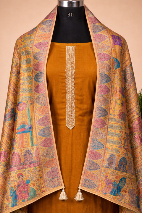 Pure Velvet Top With Tila Work And Heavy Banarsi Dupatta