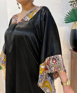 Raas Mashru Kalamkari Kaftan And Pants