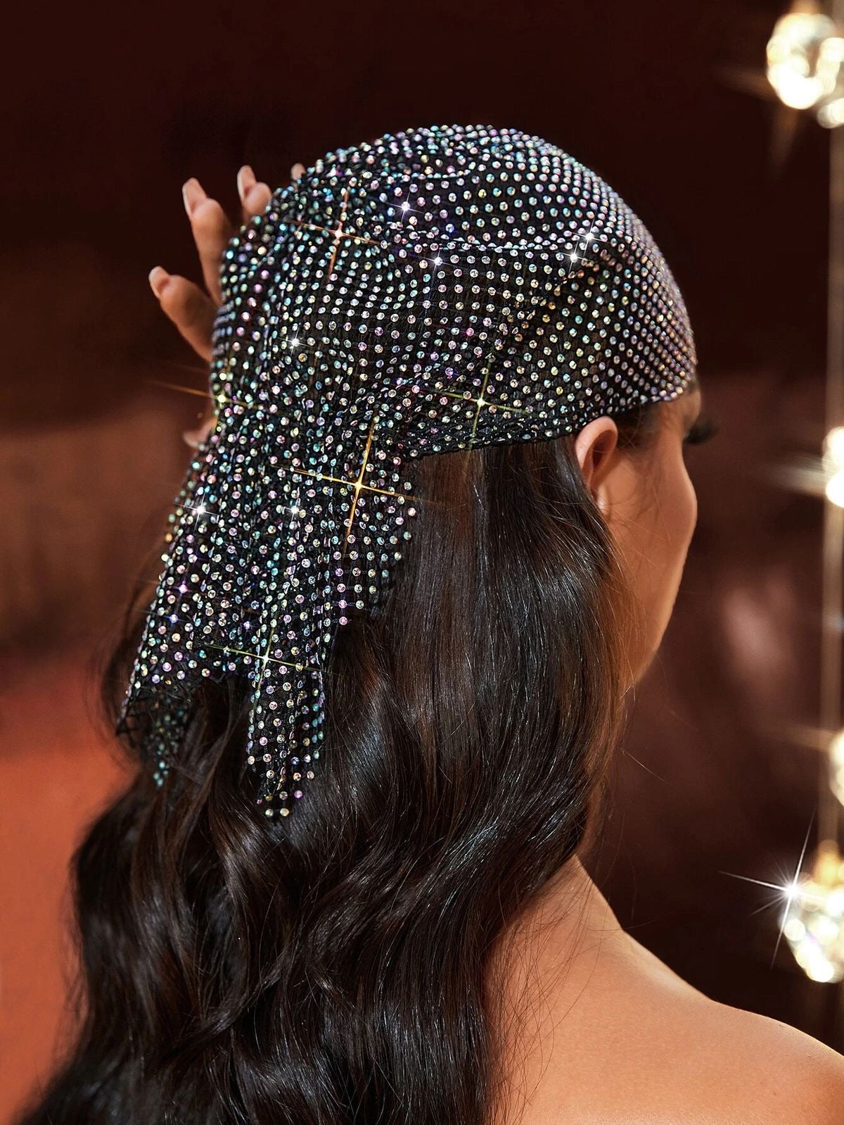 Rhinestone Luxury Headscarf