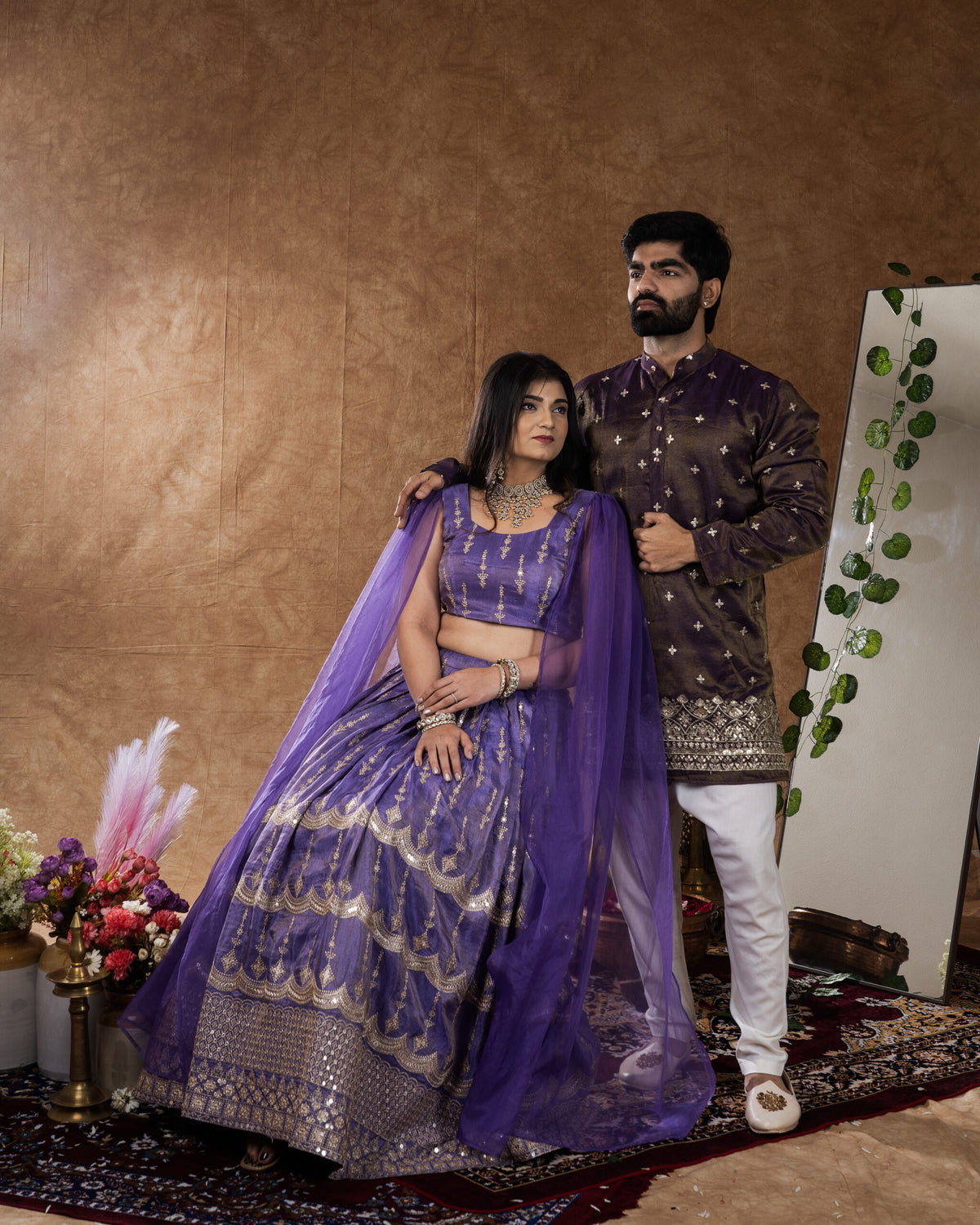 Purple Lehenga Set