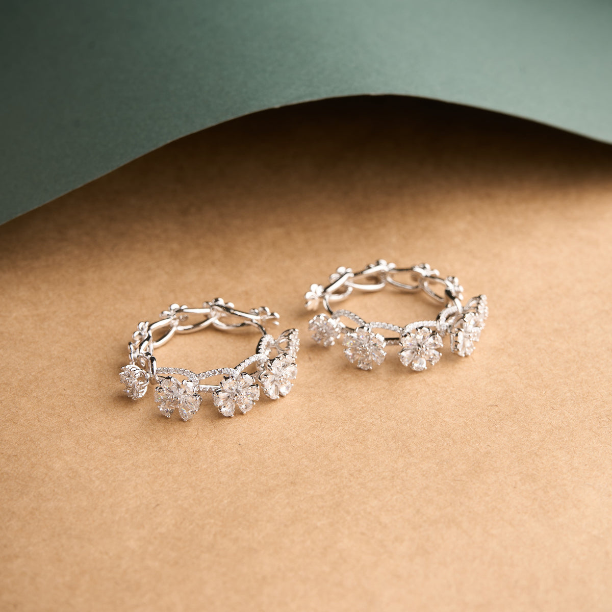 Anemone Hoops Earrings