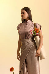 Shimmer Wrap Skirt