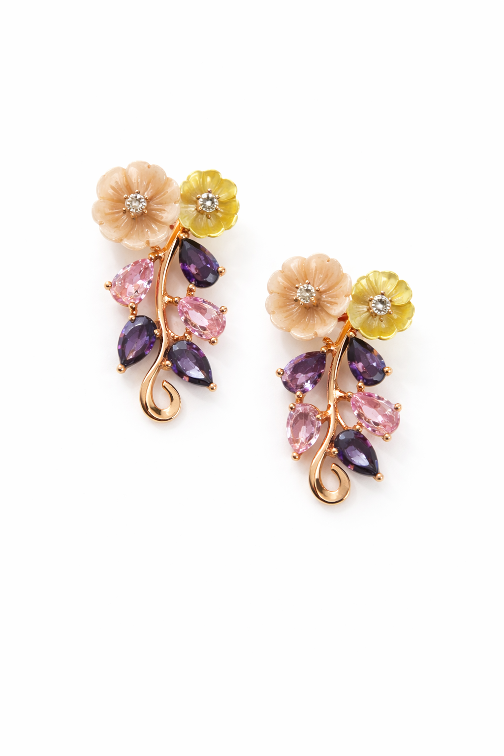 Blossom vine earrings