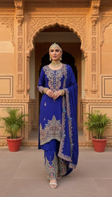 Blue Begum Suit