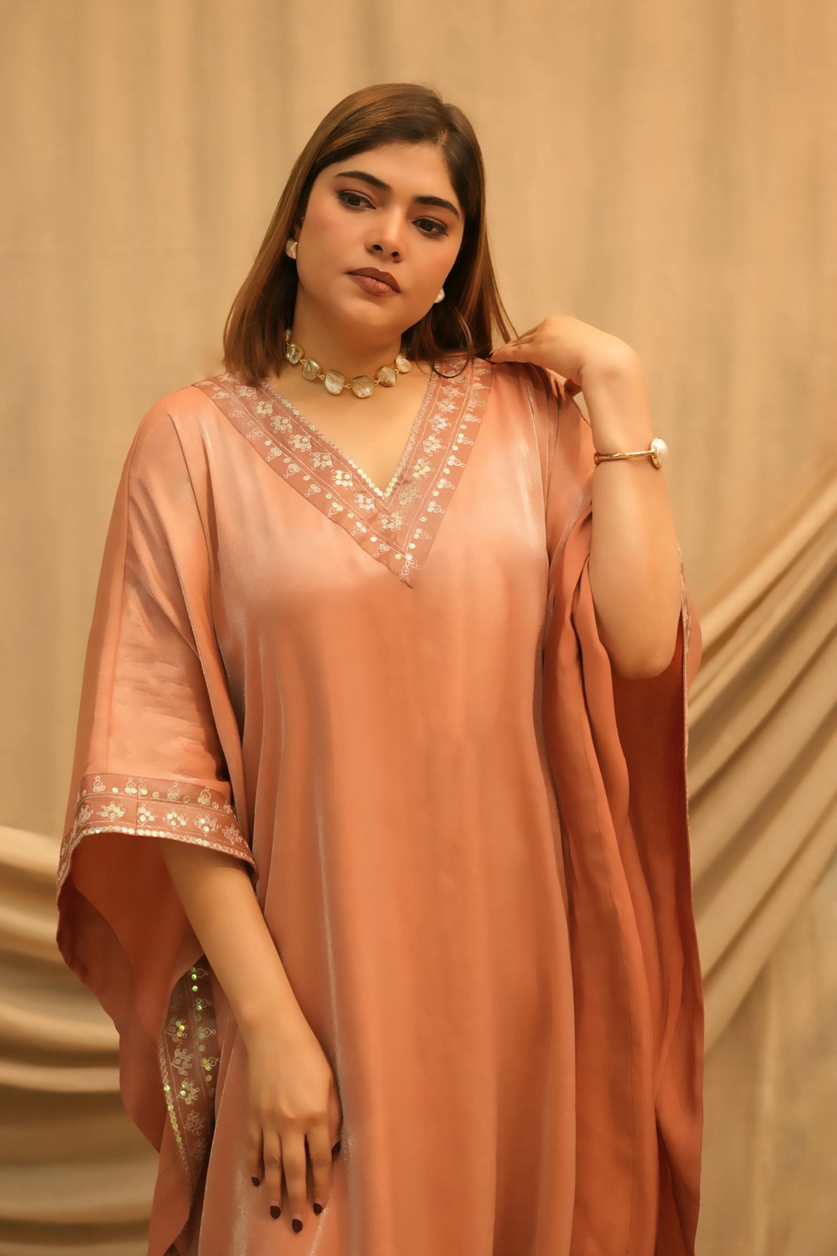 Gulnaar Festive Kaftan Co-Ord Set