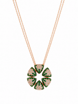 Floral Halo Pendant Necklace