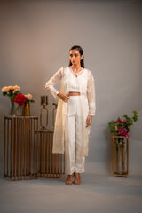 Daisy Applique Embroidered 3-Piece Set