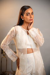 Daisy Applique Embroidered 3-Piece Set