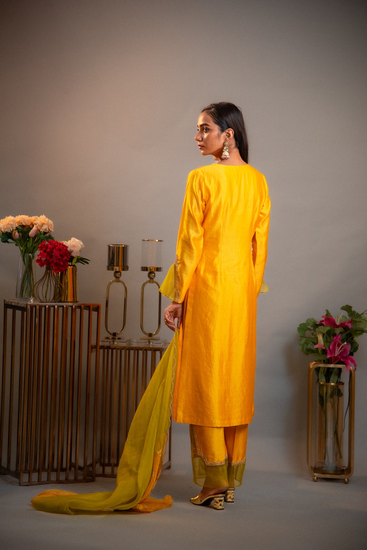 Sol – Applique Corset Drape Skirt Set