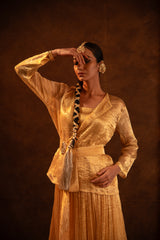 Chic Embroidered Blouse & Skirt Set