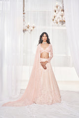 Light Pink Bridal Lehenga Set
