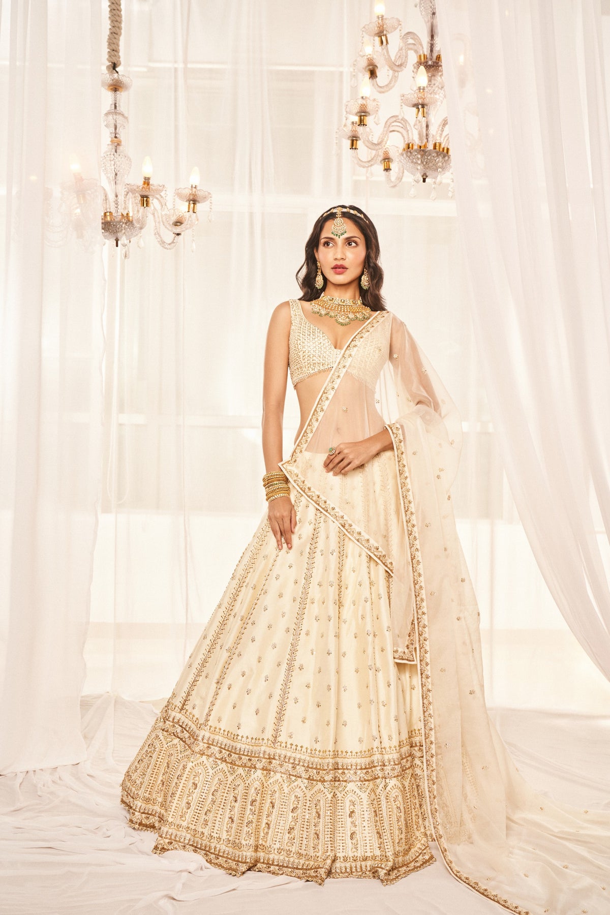 Ivory Bridal Lehenga Set