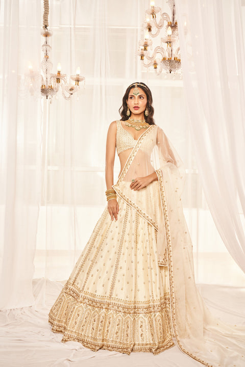 Ivory Bridal Lehenga Set