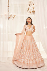 Blush Pink Bridal Lehenga Set