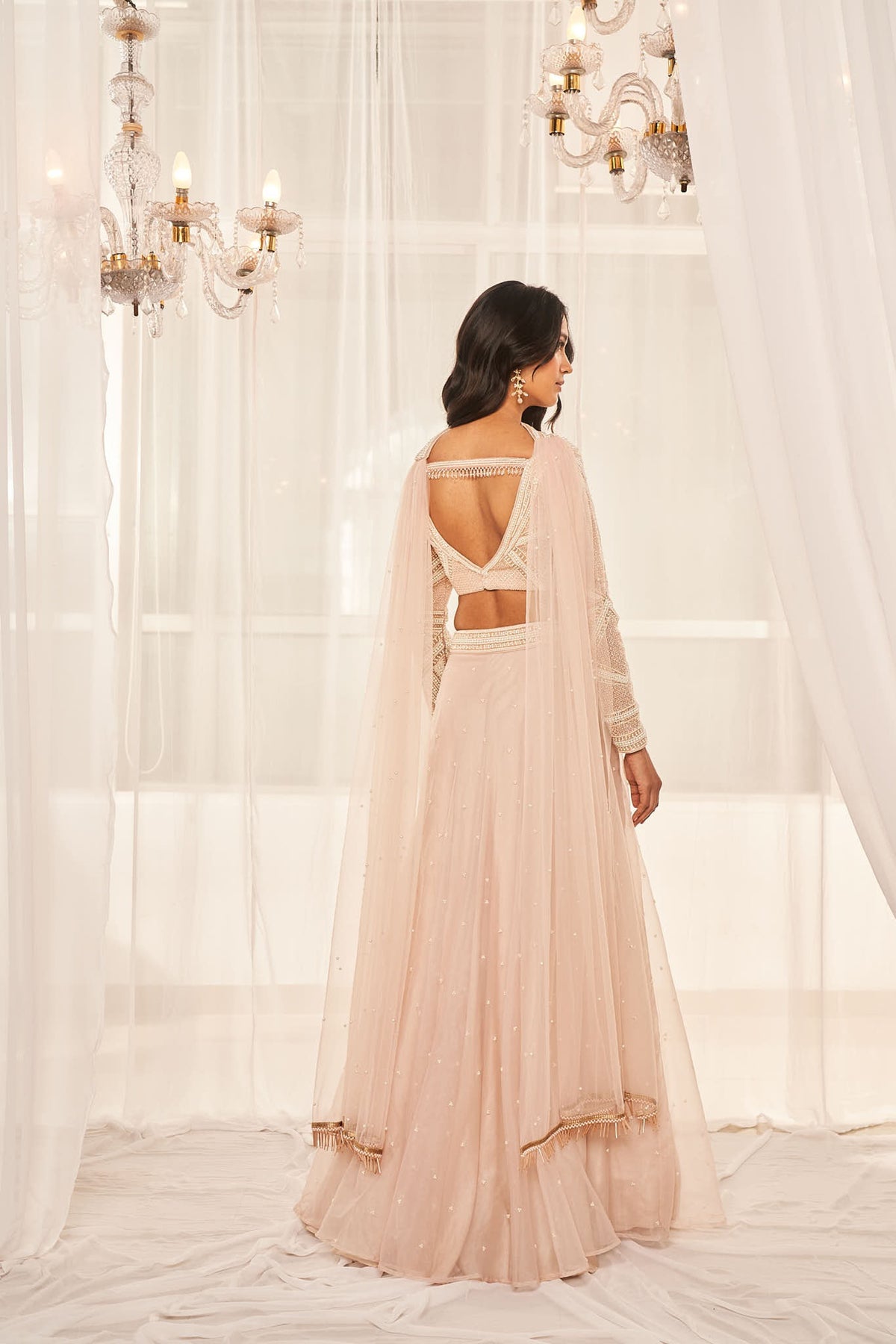Dusty Beige Lehenga Set