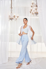 Powder Blue Pant Set