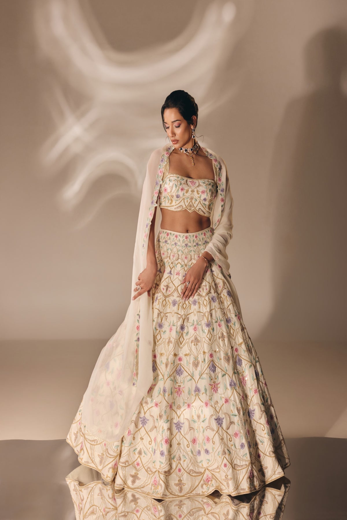 Ivory Bridal Lehenga Set