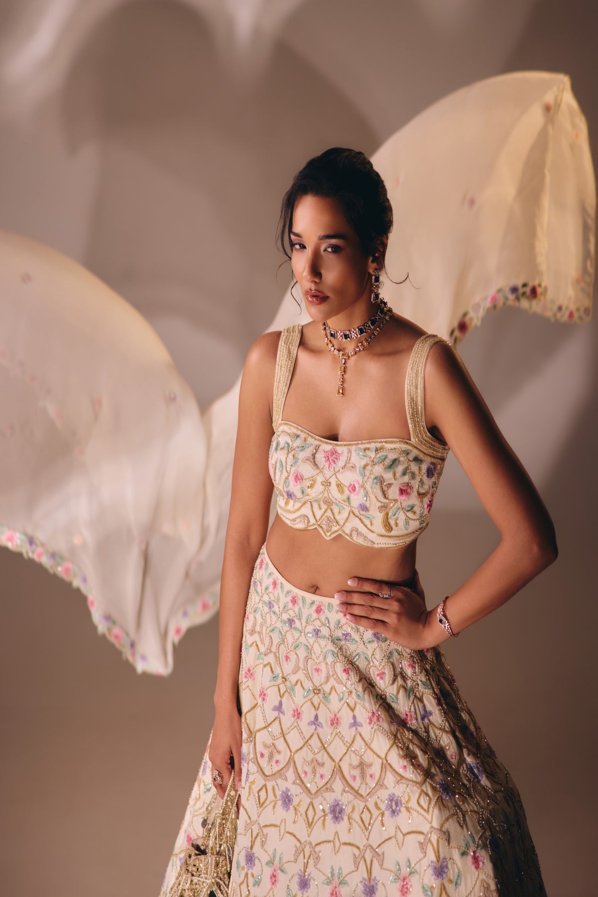 Ivory Bridal Lehenga Set