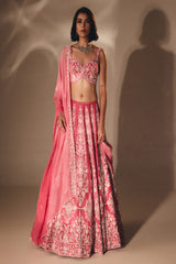 Pink Bridal Lehenga Set