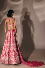 Pink Bridal Lehenga Set