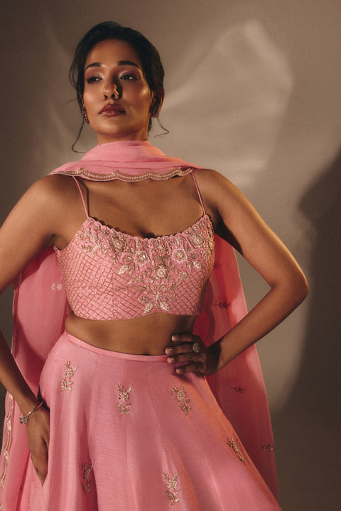 Baby Pink Lehenga Set