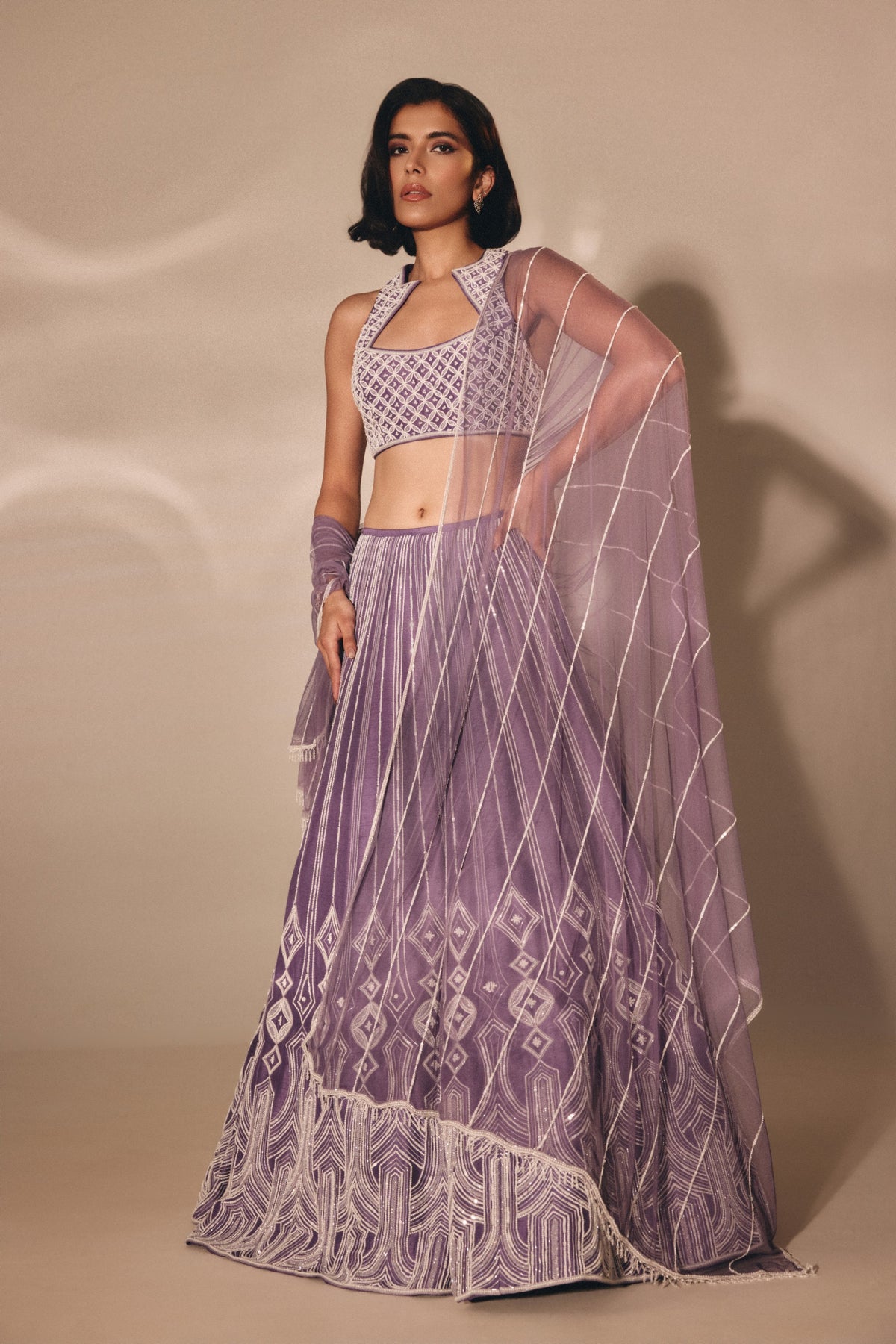Purple Lehenga Set