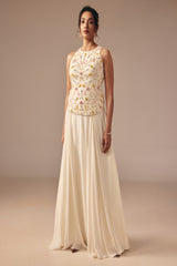 Ivory Two-Piece Skirt Set