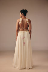 Ivory Two-Piece Skirt Set