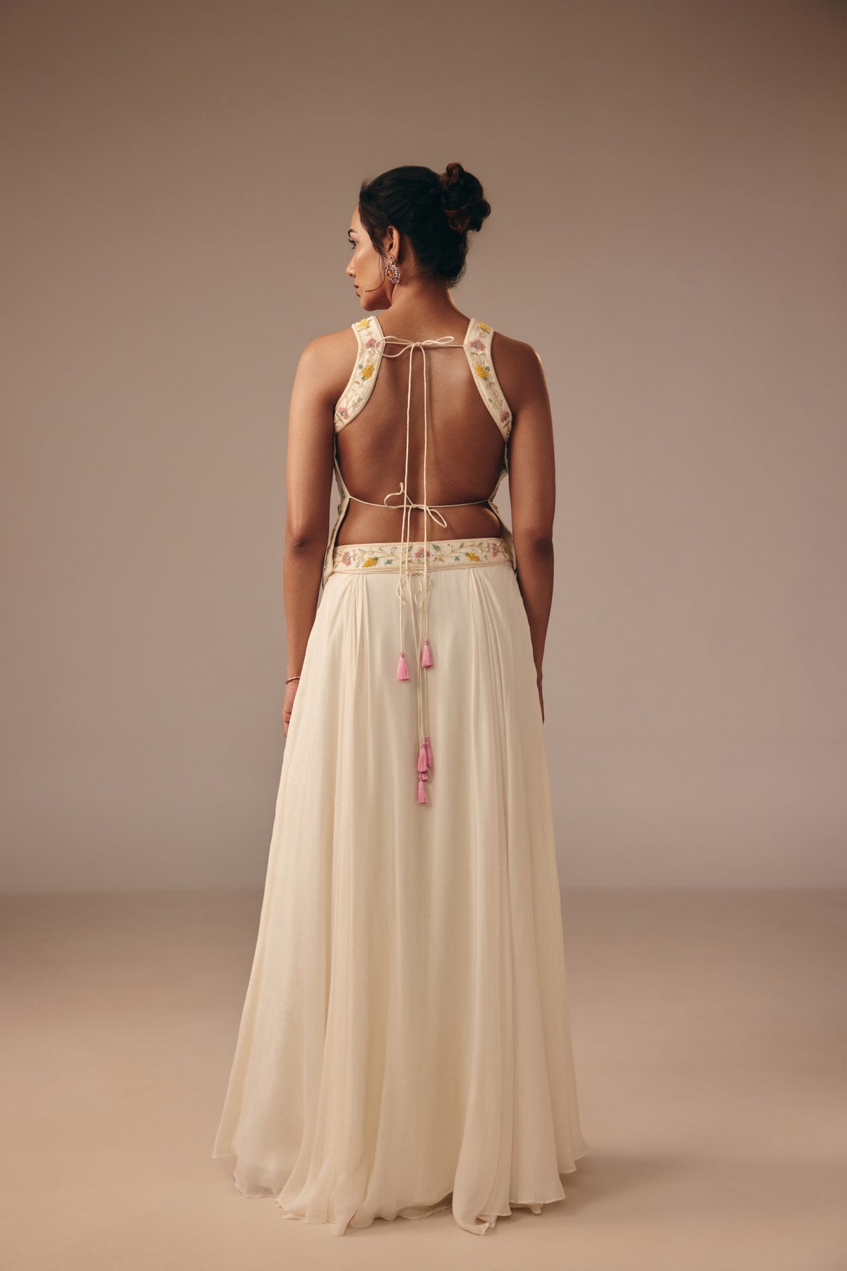 Ivory Two-Piece Skirt Set