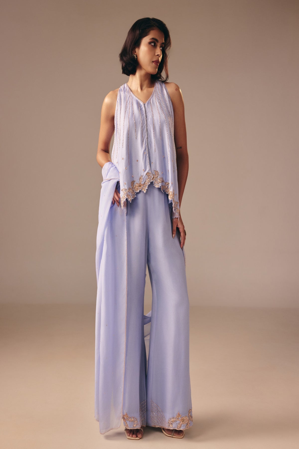 Powder Blue Three-Piece Set