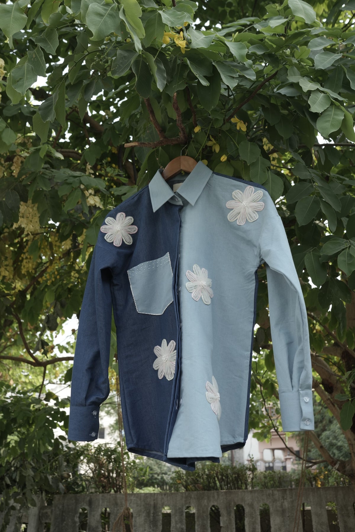 Denim Two Tone Shirt