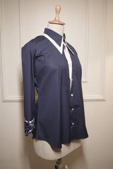 Dark Blue Double Collar Shirt