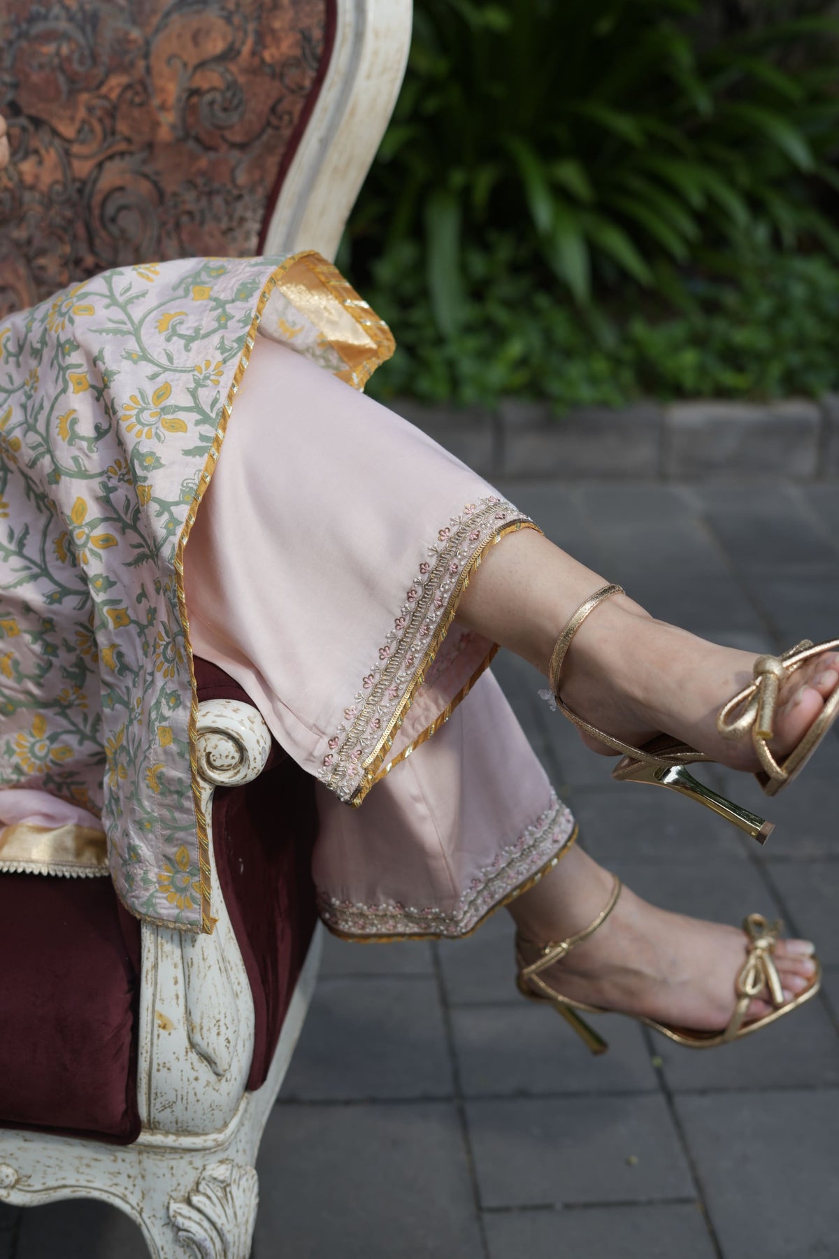Rose Pink Embroidered Kurta Set with Dupatta