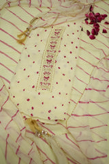 Jaipuri Cotton Suit With Bandhej-Inspired Textures