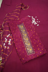 Jaipuri Cotton Suit With Bandhej-Inspired Textures