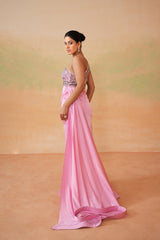 Pink Embroidered Gown