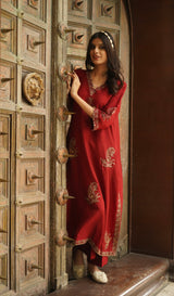 Cherry Mint Kurta Set