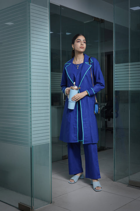 Electric Blue Jacket Dress