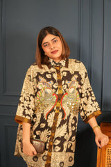 Kalam Cotton Silk Co-Ord Set