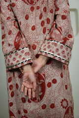 Gulkand Nayika Kalamkari Embroidered Kurta Set