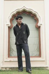 BLACK DAISY SHIRT