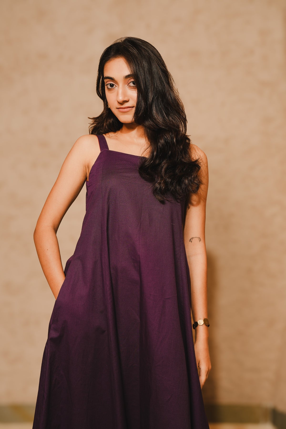 DUSKY BERRY DRESS