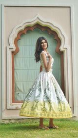 Summer Skirt Set - Yellow & White